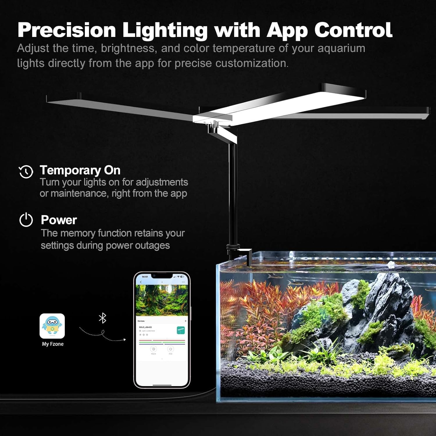 FZONE SOLO Nano LED Aquarium Light – Fzone Studio